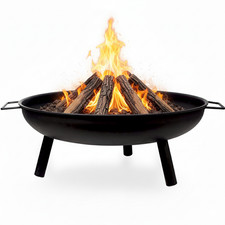 24" Round Fire Pit Folding