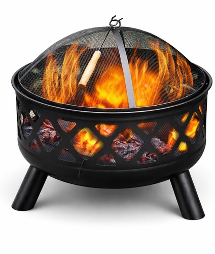 Garden fire pit - pit, wood