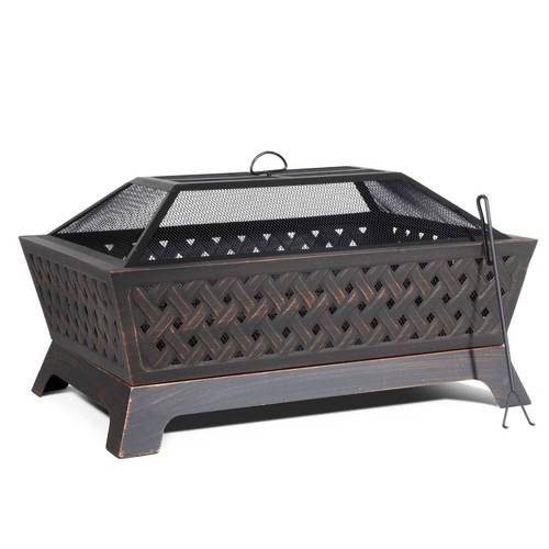 Rectangular fire pit - rectangular, pit,