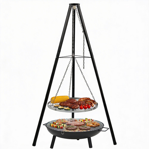 Tripod outdoor fire pit bbq - pit,
