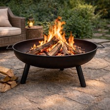 Large Round Fire Pit Garden