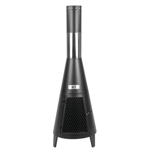 Contemporary garden chiminea - garden,