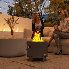Smokeless Fire Pit with Poker