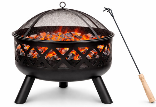 Outdoor fire pit bbq with - outdoor,