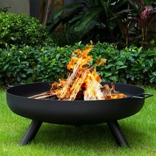 24" Round Fire Pit Folding