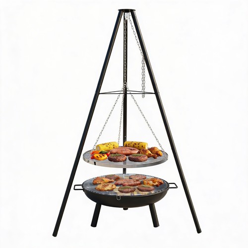 Tripod outdoor fire pit bbq - tripod,