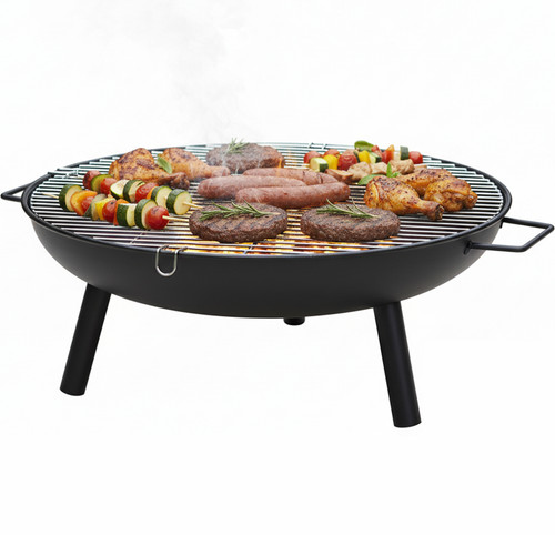 Round fire pit - fire,