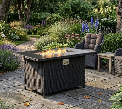Outdoor propane gas fire - outdoor,