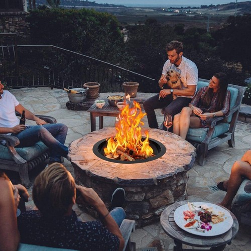 Round smokeless fire pit - smokeless,